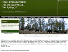Tablet Screenshot of highpinesdexters.com